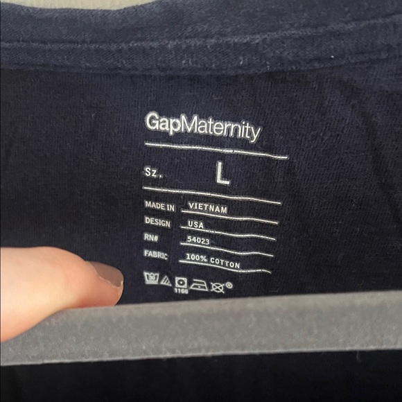 GAP Maternity Dark Navy Short Sleeve Crewneck Tee - Picture 2 of 5